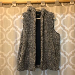 Light Blue Fuzzy Vest